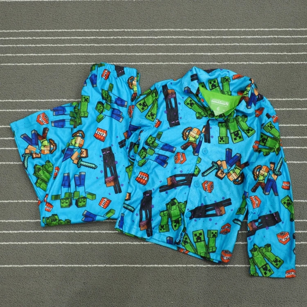 Boy Minecraft Fleece Pajama Set